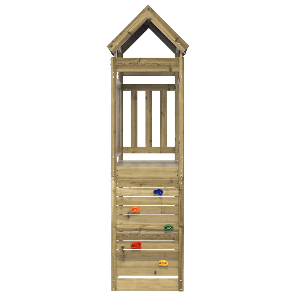 Speeltoren met rotswand 110,5x52,5x215 cm geïmpregneerd hout