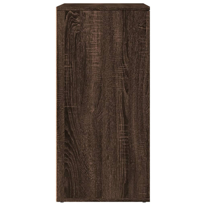 Dressoirs 2 st 79x38x80 cm bewerkt hout bruin eikenkleurig