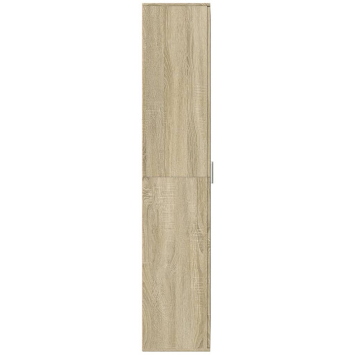 Hoge kast 70x35x180 cm bewerkt hout sonoma eikenkleurig