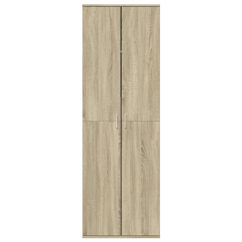 Hoge kast 60x35x180 cm bewerkt hout sonoma eikenkleurig