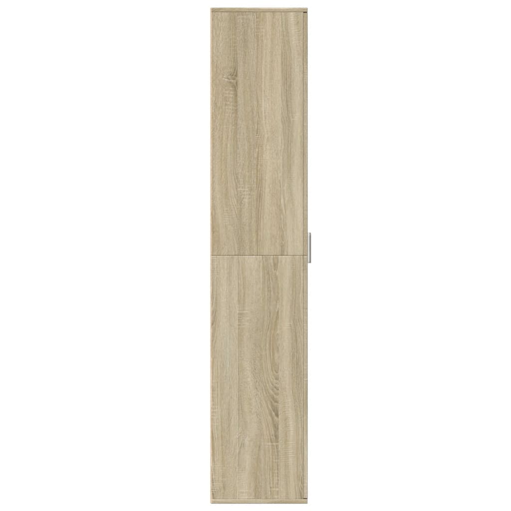 Hoge kast 60x35x180 cm bewerkt hout sonoma eikenkleurig