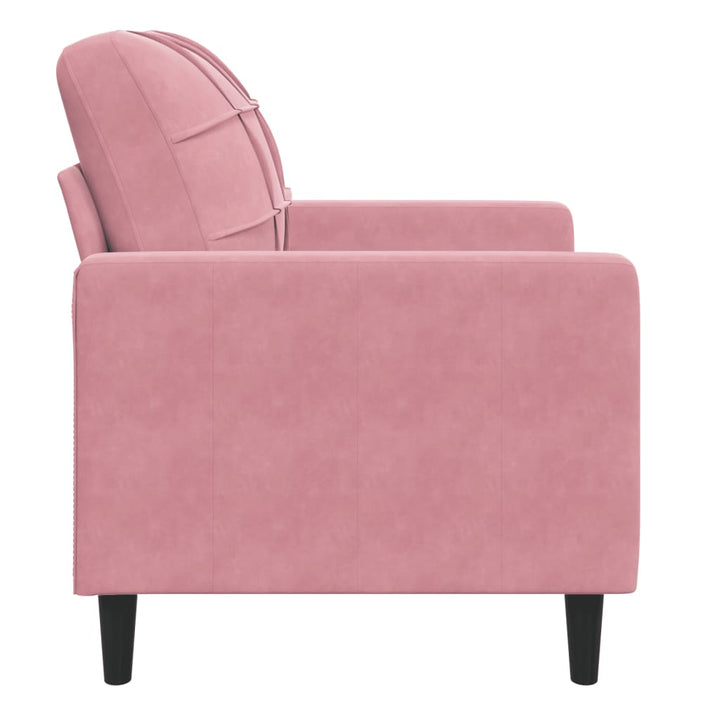 Fauteuil 60 cm fluweel roze