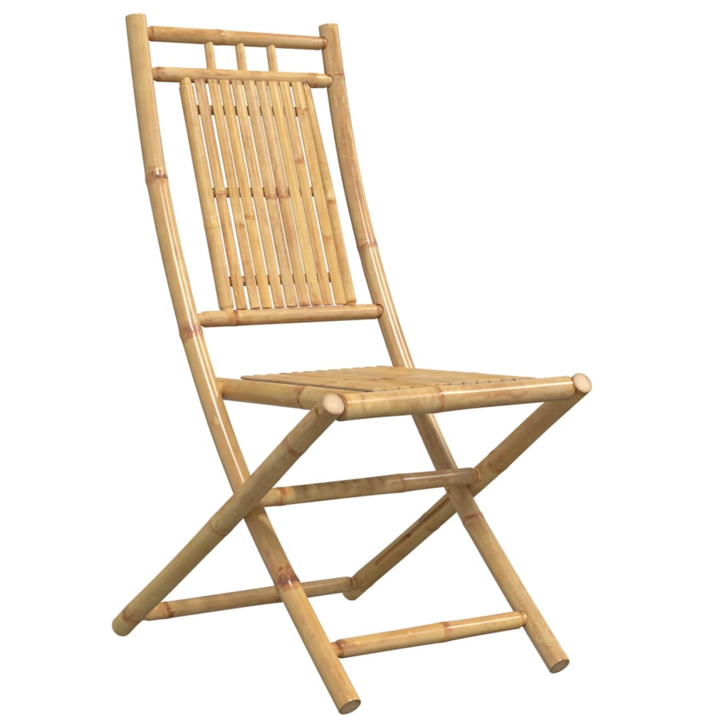 Tuinstoelen 4 st inklapbaar 46x66x99 bamboe