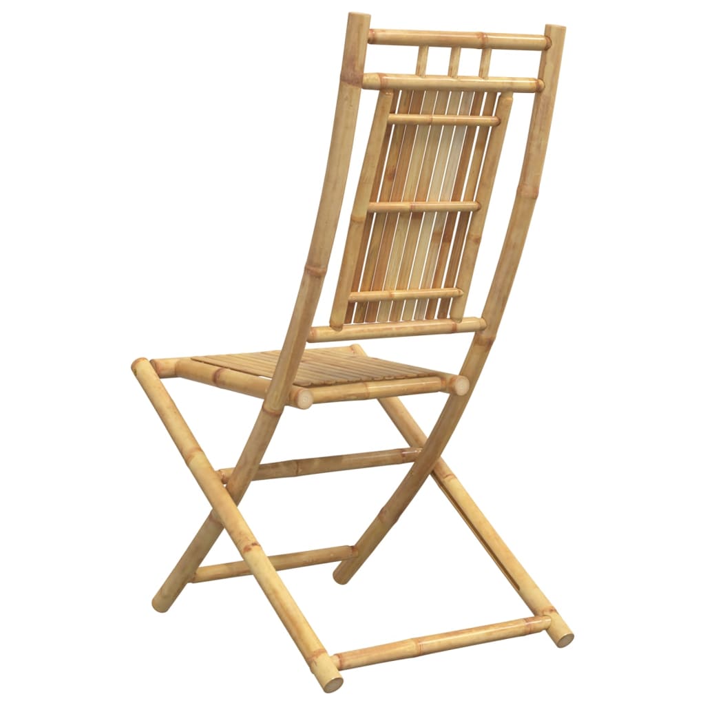 Tuinstoelen 4 st inklapbaar 46x66x99 bamboe