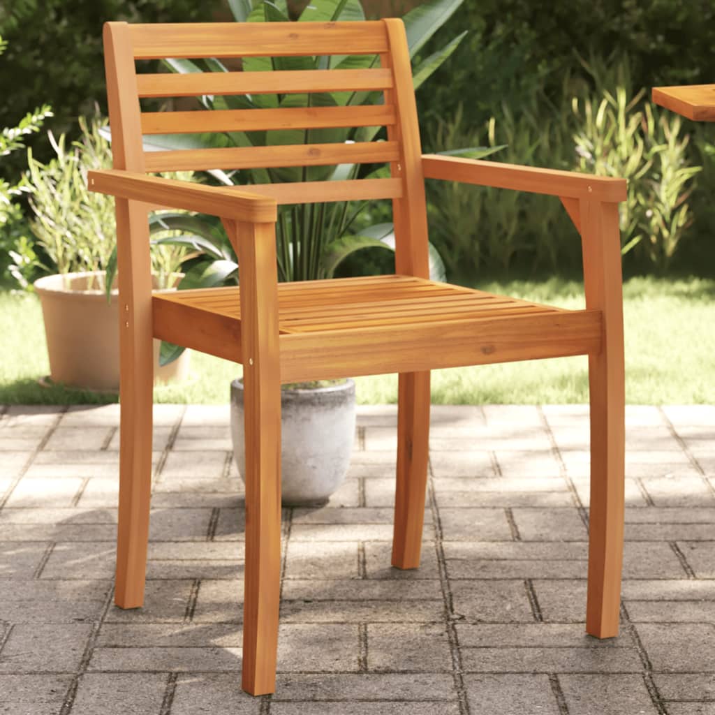 Tuinstoelen 4 st 59x55x85 cm massief acaciahout