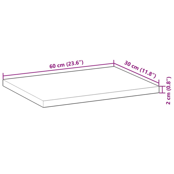 Wandschappen 3 st zwevend olieafwerking 60x30x2 cm acaciahout