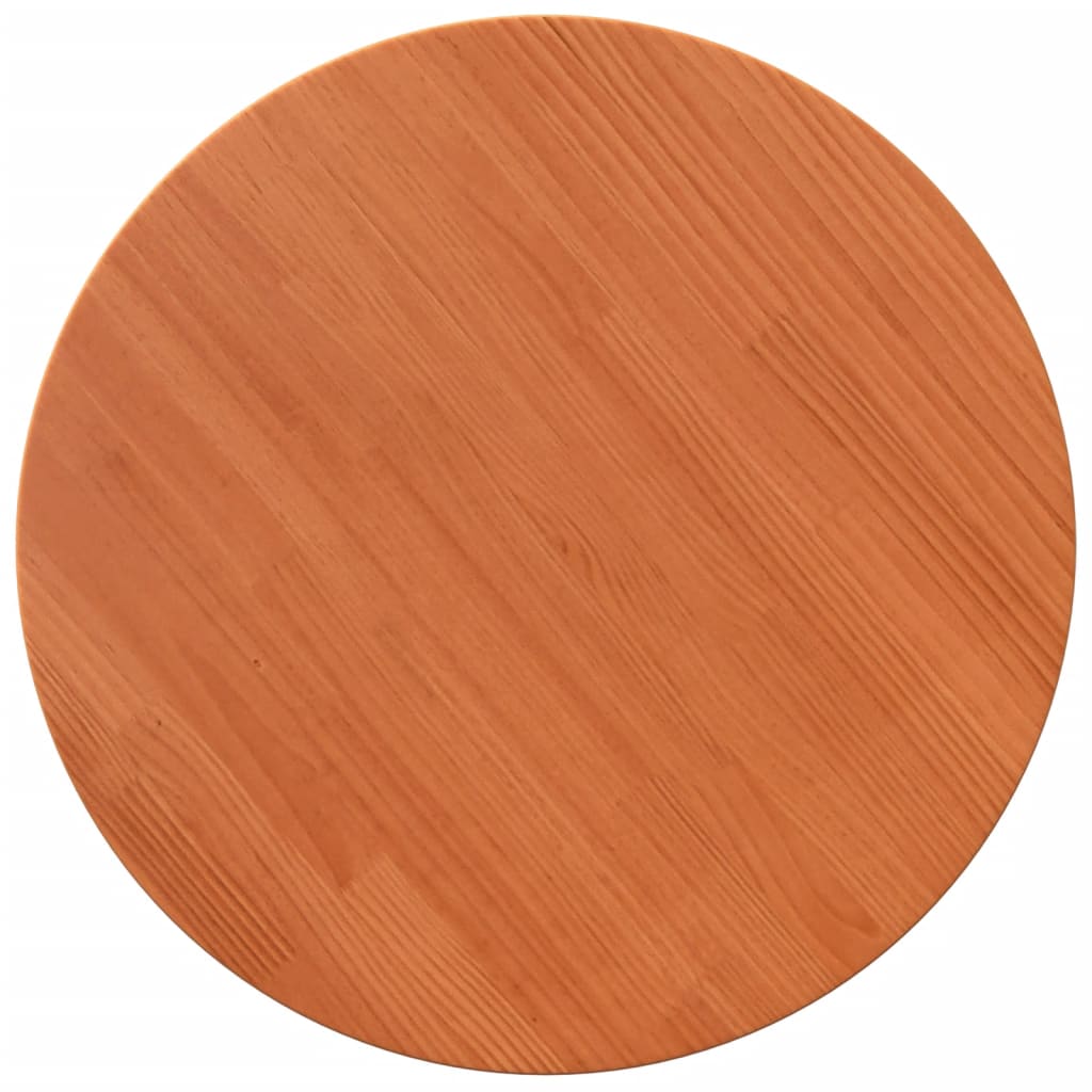 Tafelblad rond ø˜60x2,5 cm massief grenenhout wasbruin