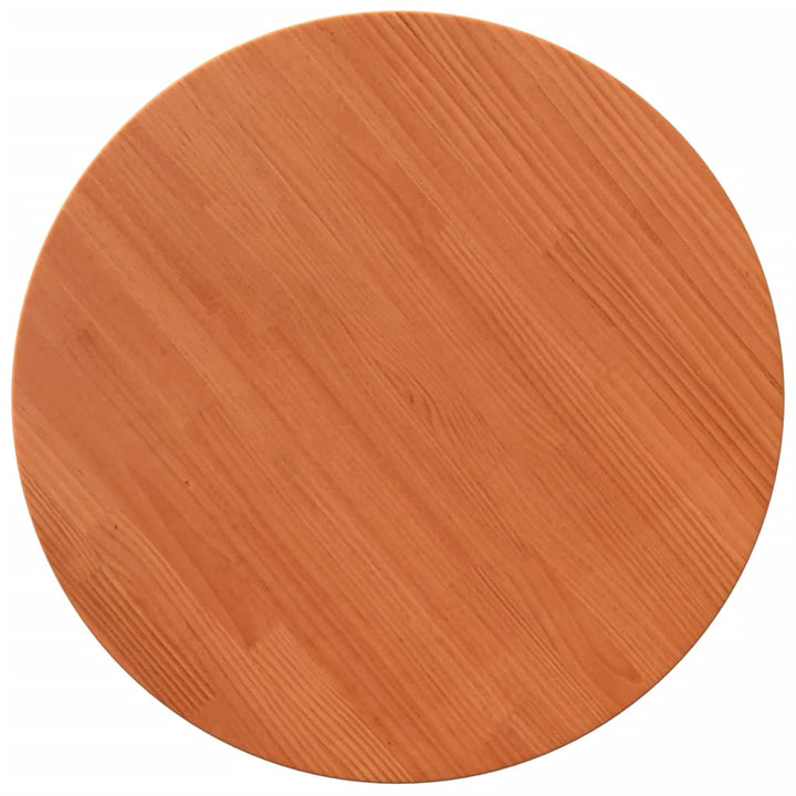 Tafelblad rond ø˜60x2,5 cm massief grenenhout wasbruin