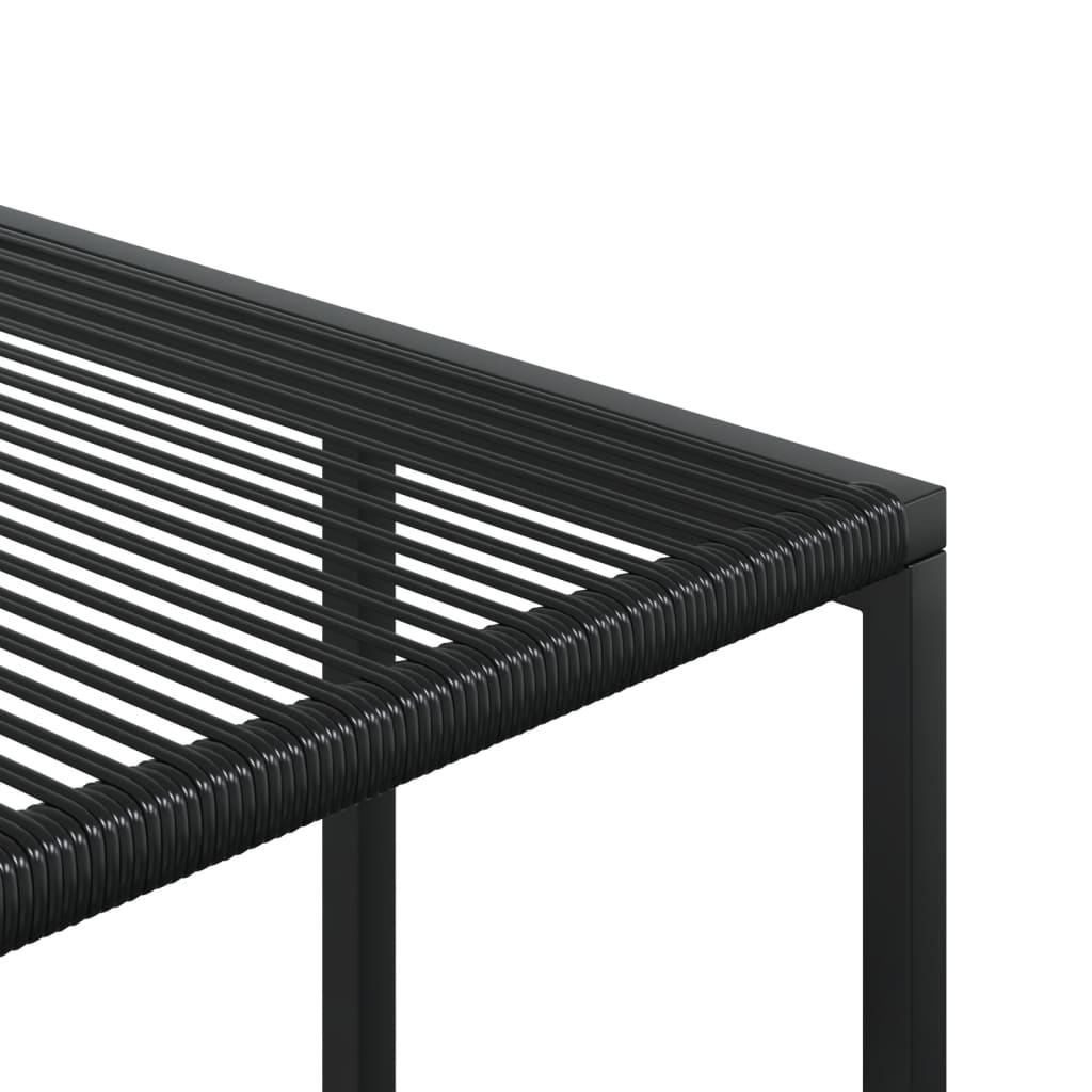 Tuinkrukken 4 st poly rattan zwart