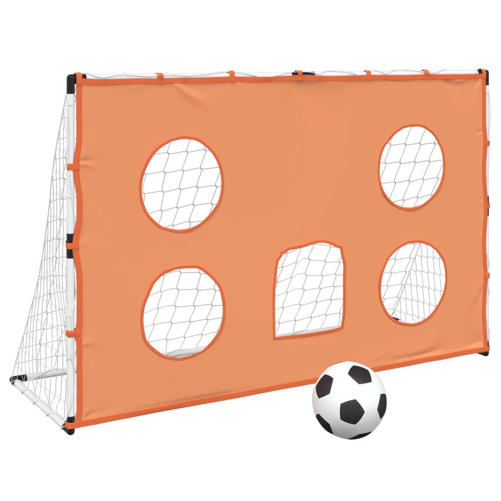 Kindervoetbaldoel met doelmat en bal 182x62x118 cm