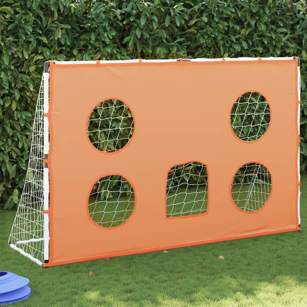 Kindervoetbaldoel met doelmat en bal 182x62x118 cm