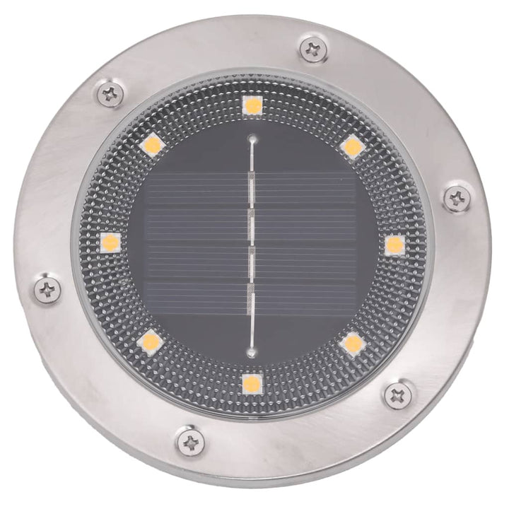 Grondlampen 4 st solar met grondpennen warmwit