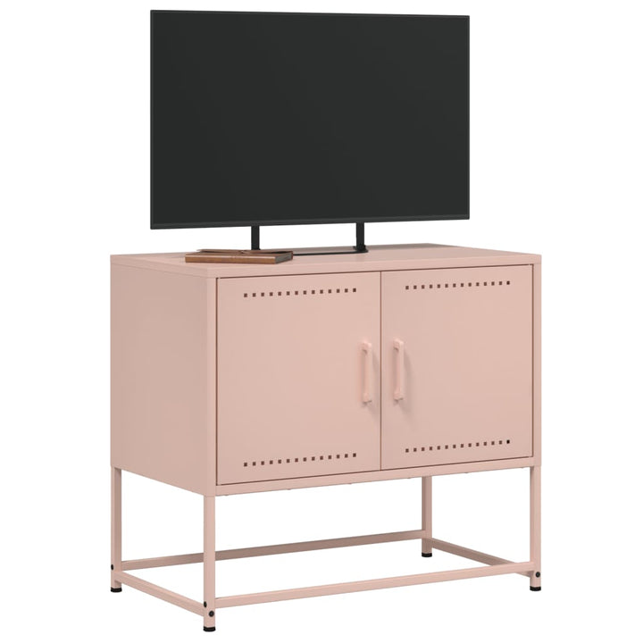 Tv-meubel 68,5x39x60,5 cm staal roze