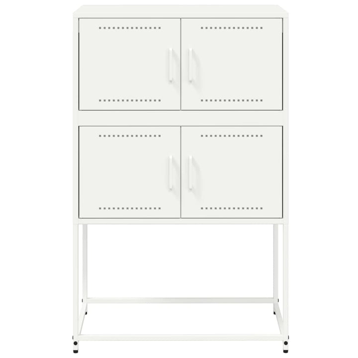 Dressoir 68,5x38,5x107 cm staal wit