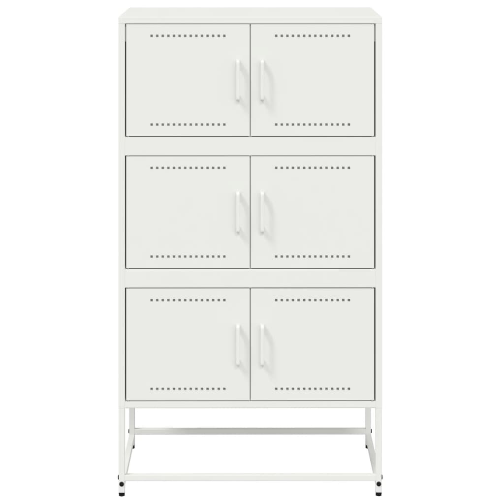 Dressoir 68,5x38,5x123,5 cm staal wit