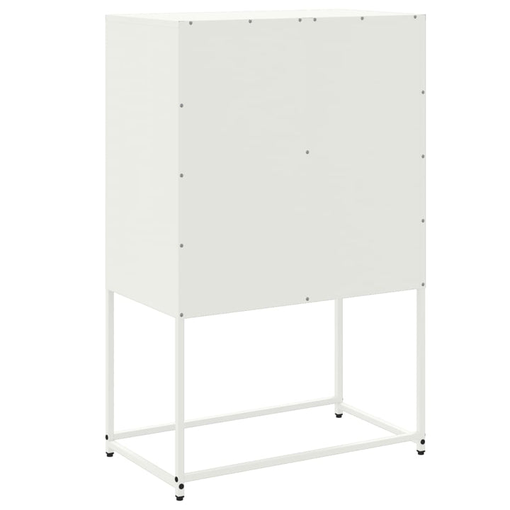 Tv-meubel 68x39x60,5 cm staal wit