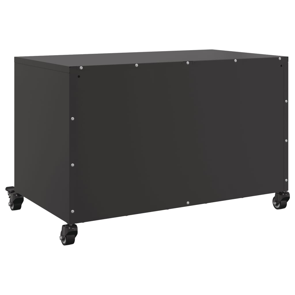 Tv-meubel 68x39x43,5 cm koudgewalst staal zwart