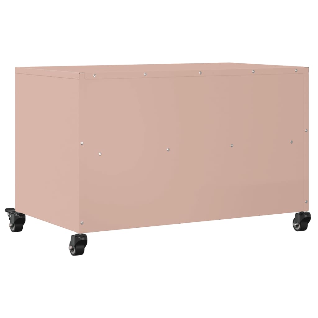 Tv-meubel 68x39x43,5 cm koudgewalst staal roze