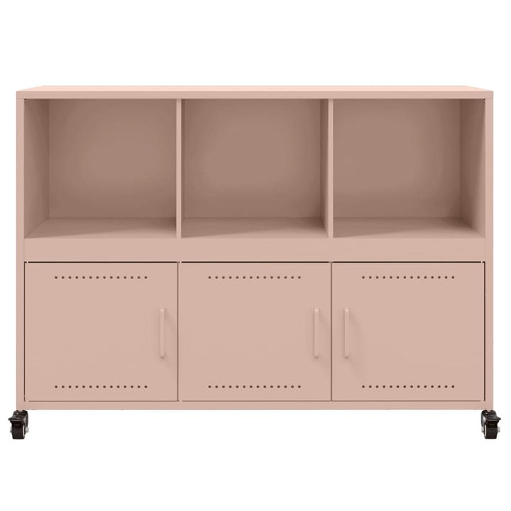 Dressoir 100,5x39x72 cm koudgewalst staal roze