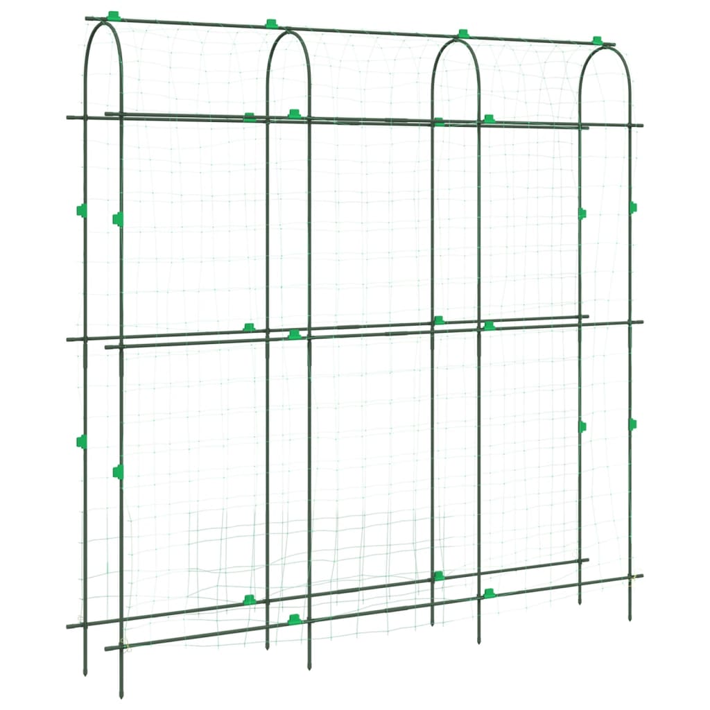 Plantenklimrek U-vorm 181x31x182,5 cm staal