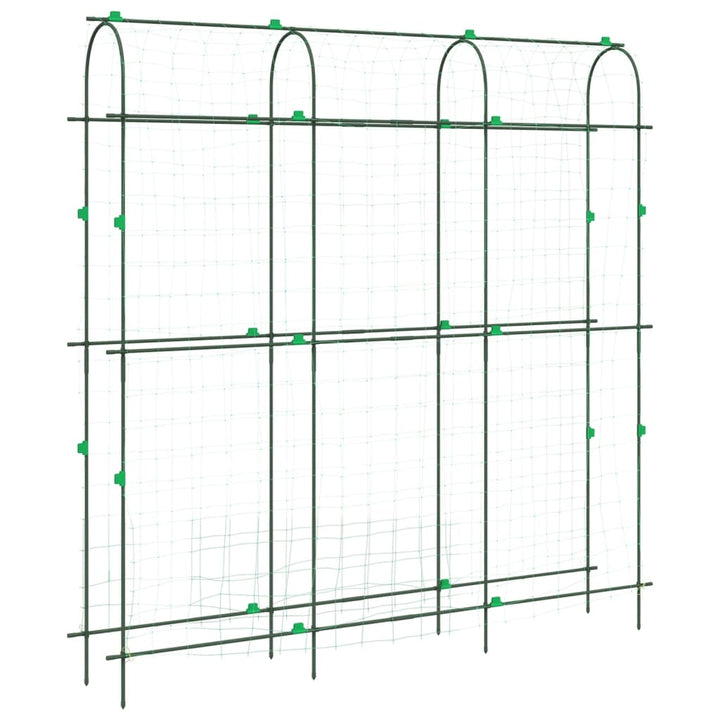 Plantenklimrek U-vorm 181x31x182,5 cm staal