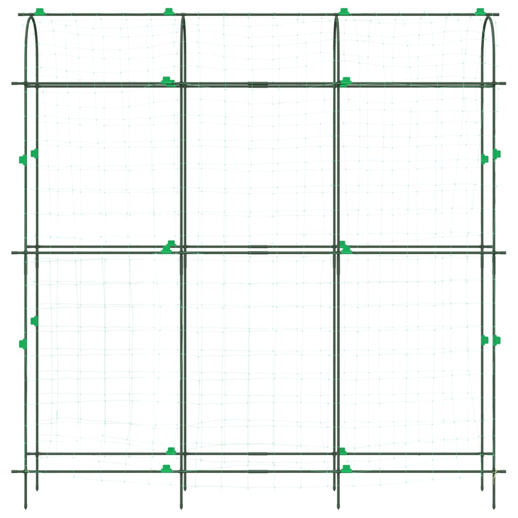 Plantenklimrek U-vorm 181x31x182,5 cm staal