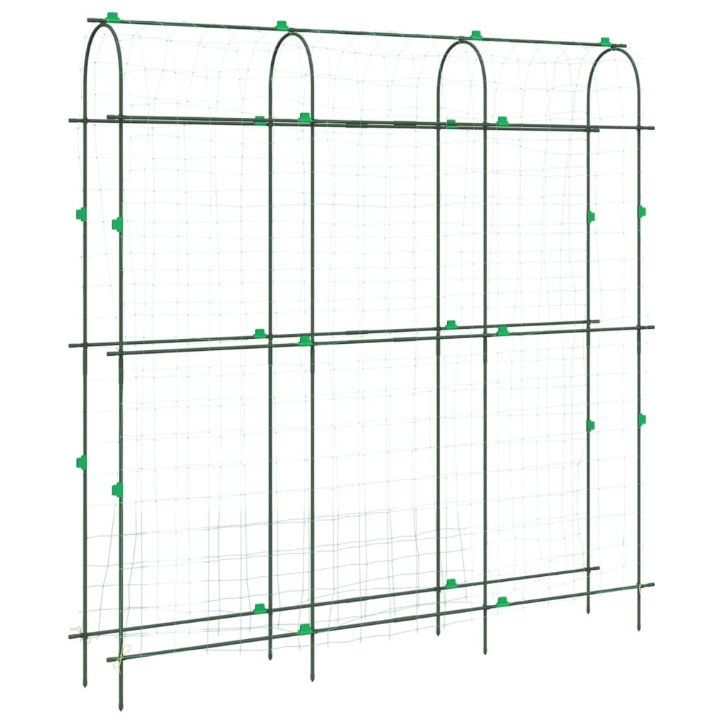 Plantenklimrek U-vorm 181x31x182,5 cm staal