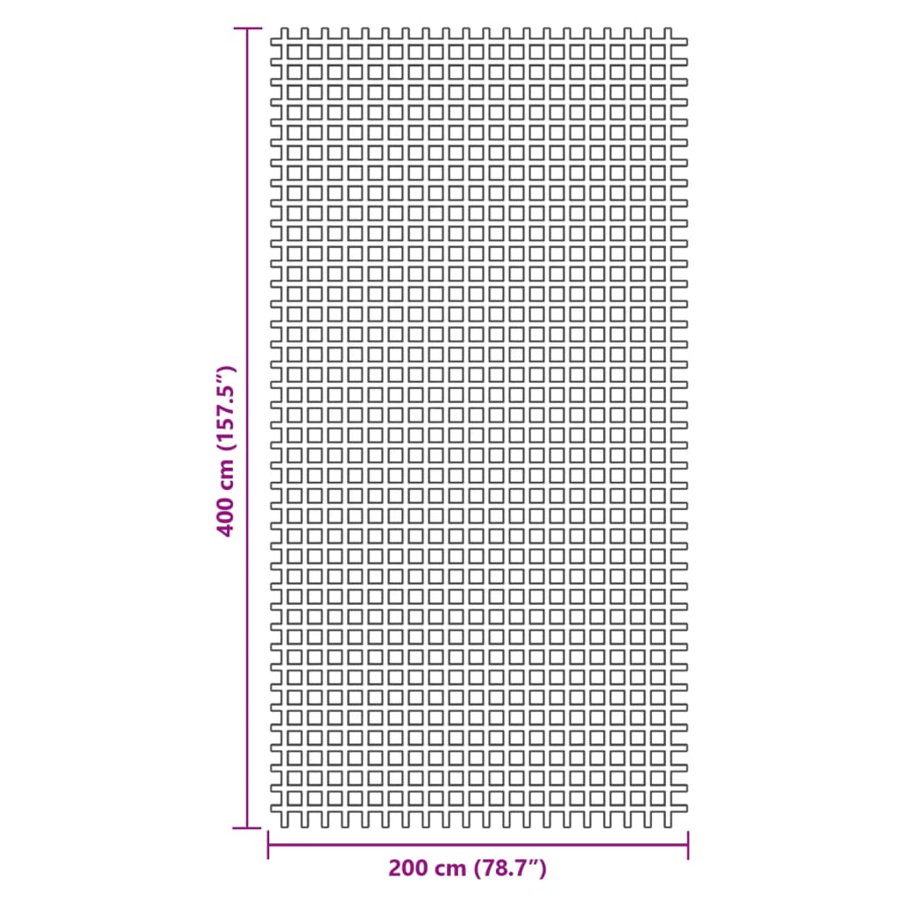 Kampeerkleed 4x2 m antracietkleurig