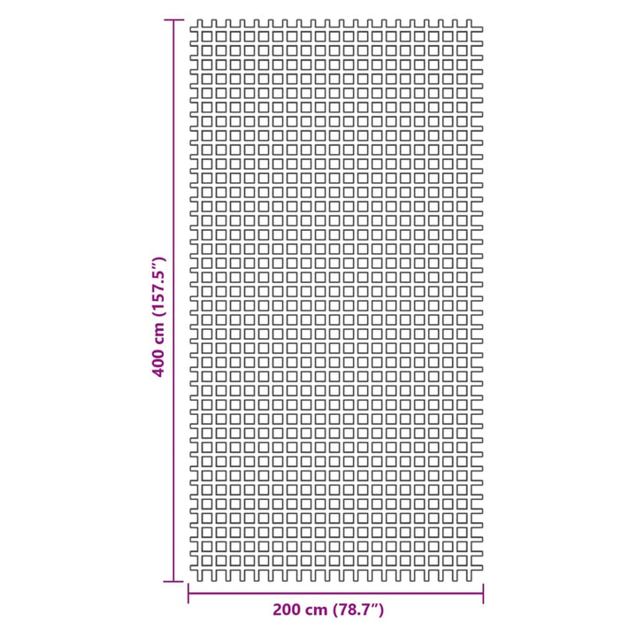 Kampeerkleed 4x2 m antracietkleurig