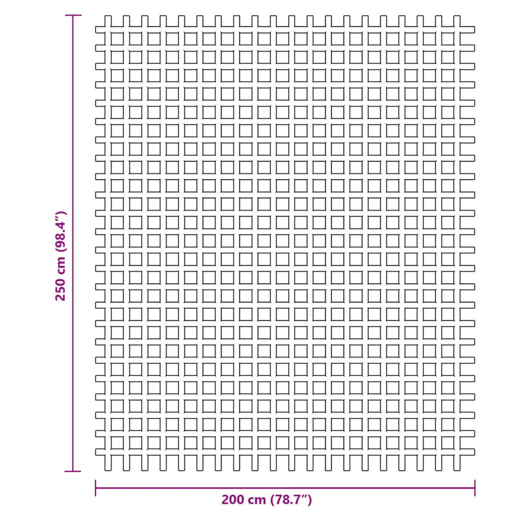 Campingvloermat 2,5x2 m antracietkleurig