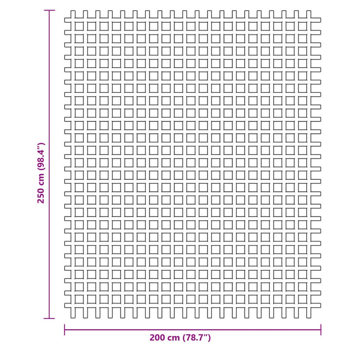 Campingvloermat 2,5x2 m antracietkleurig