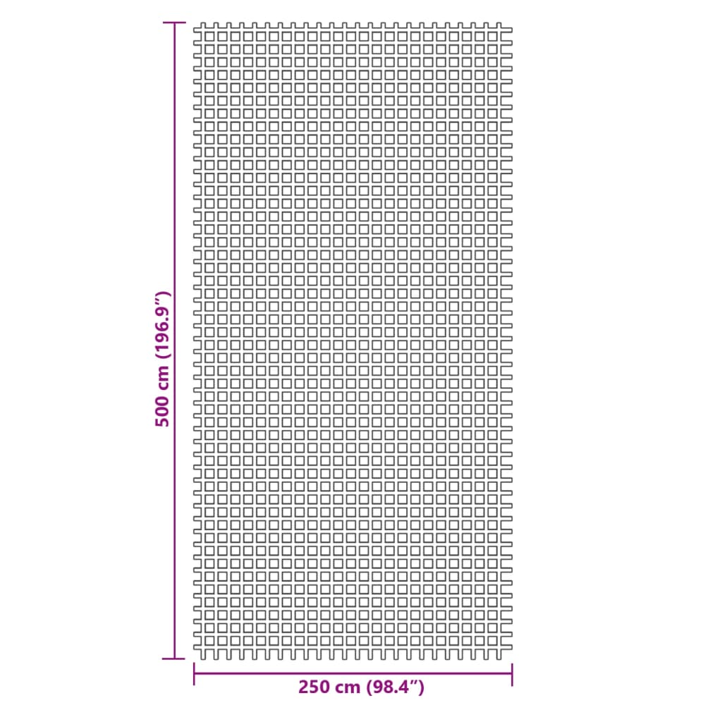 Kampeerkleed 5x2,5 m antracietkleurig