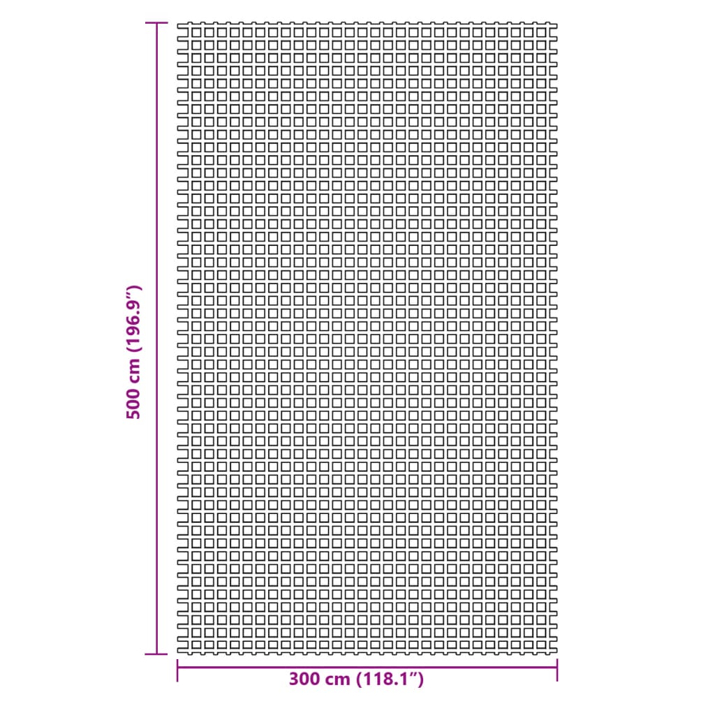 Kampeerkleed 5x3 m antracietkleurig