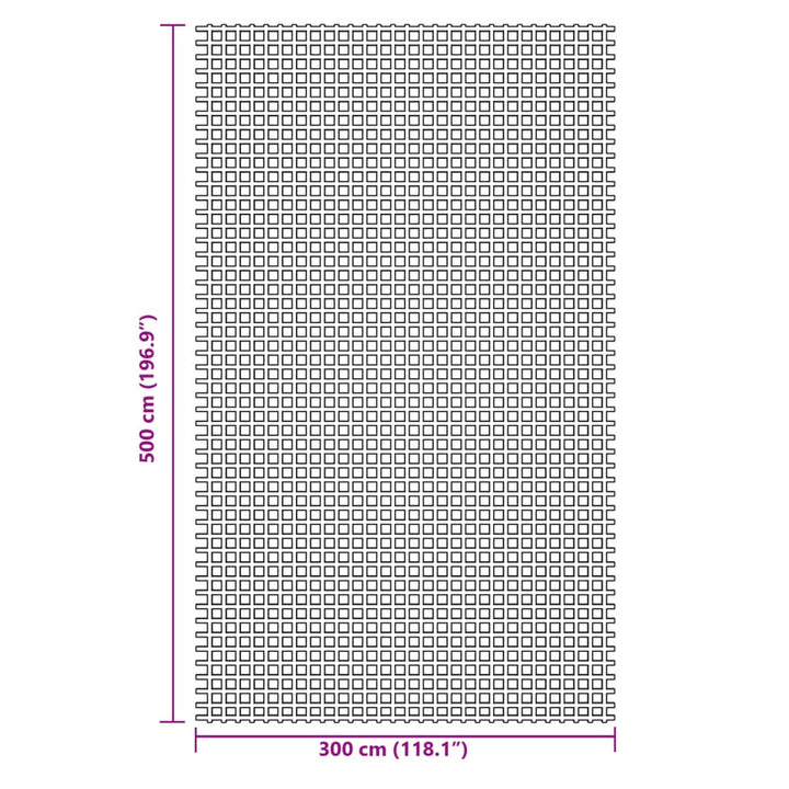 Kampeerkleed 5x3 m antracietkleurig