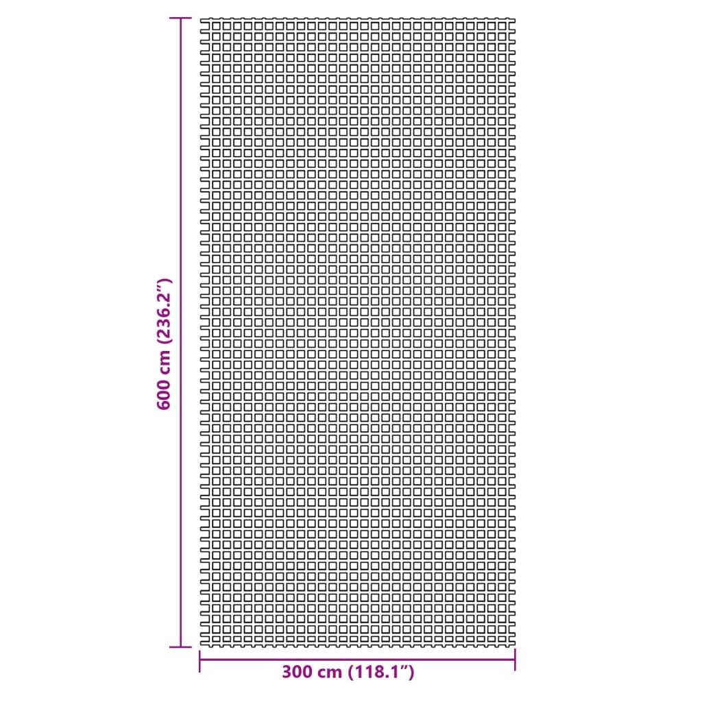 Kampeerkleed 6x3 m antracietkleurig