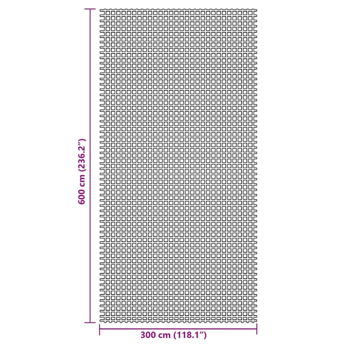 Kampeerkleed 6x3 m antracietkleurig