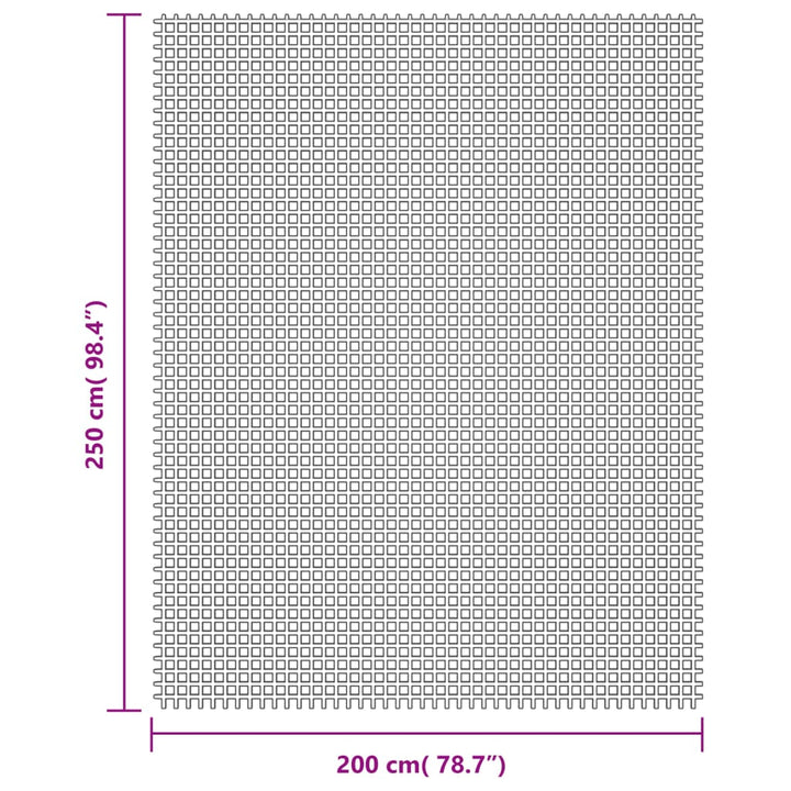 Kampeerkleed 2,5x2 m crèmekleurig