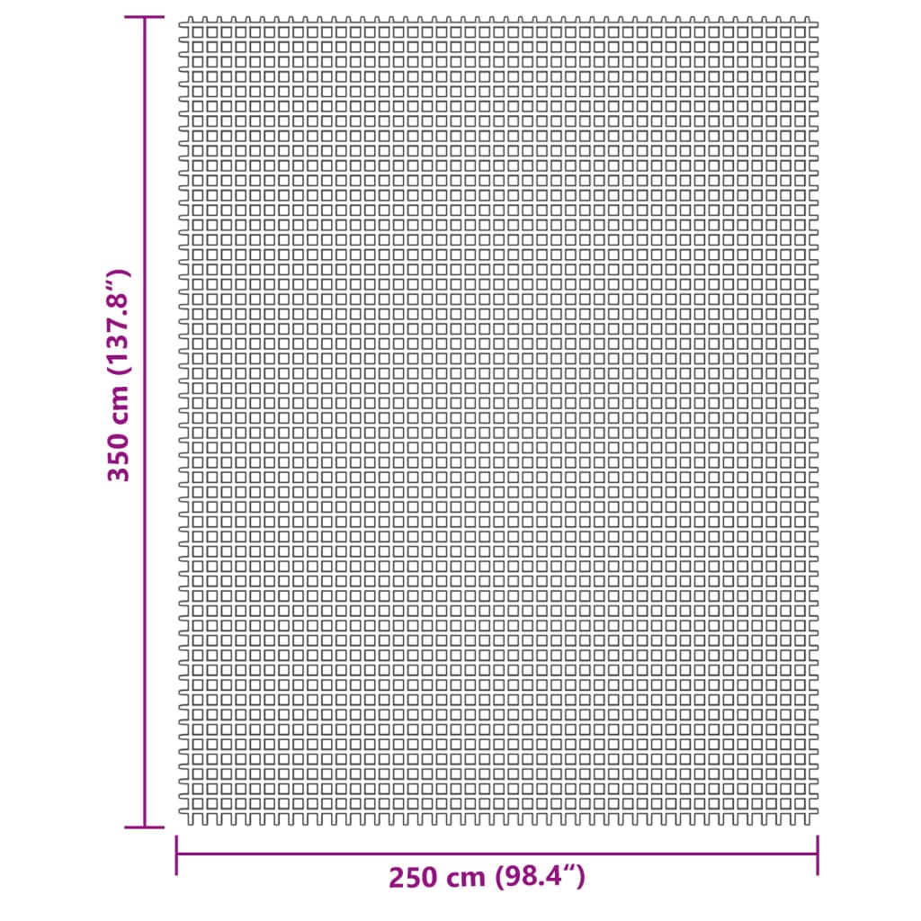 Kampeerkleed 3,5x2,5 m crèmekleurig