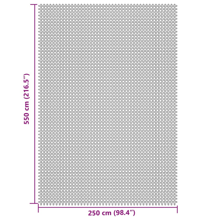 Kampeerkleed 5,5x2,5 m crèmekleurig