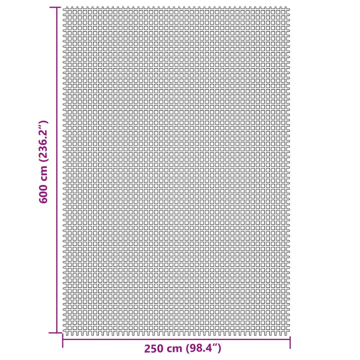 Kampeerkleed 6x2,5 m crèmekleurig