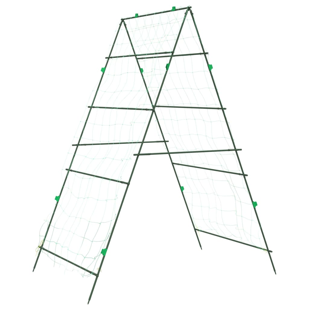 Plantenklimrekken 2 st A-frame staal