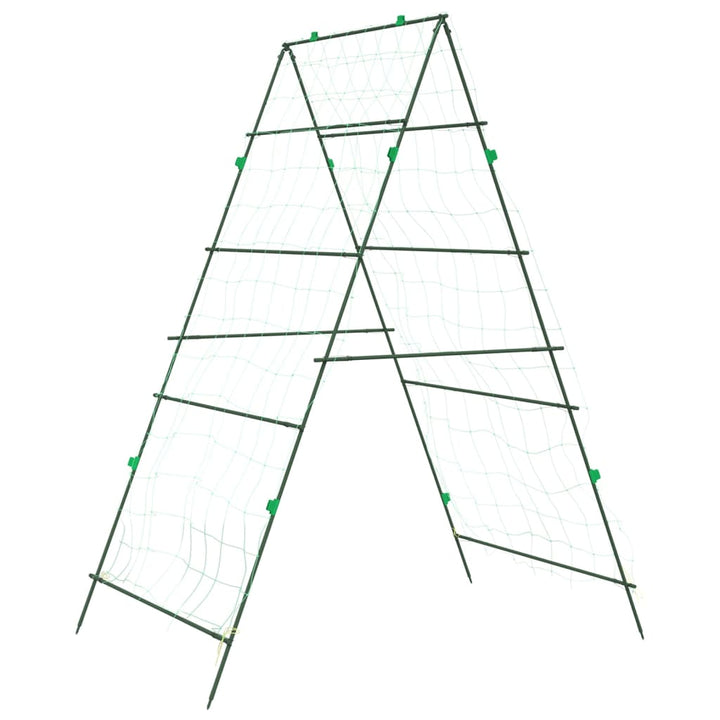 Plantenklimrekken 3 st A-frame staal