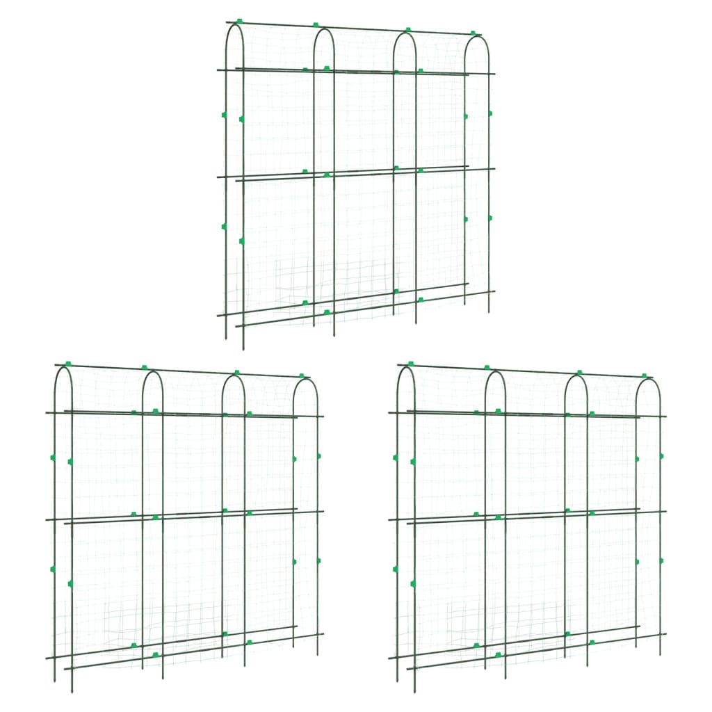 Plantenklimrekken 3 st U-frame staal