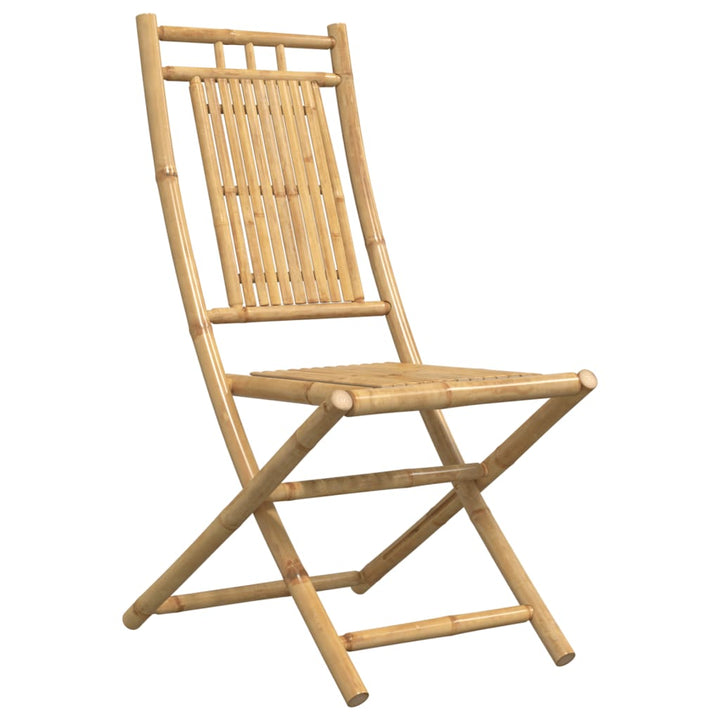 Tuinstoelen 2 st inklapbaar 46x66x99 bamboe