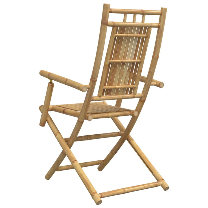 Tuinstoelen 2 st inklapbaar 53x66x99 bamboe