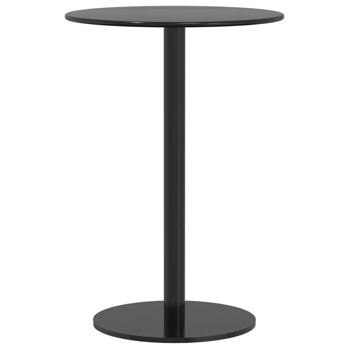 Tuintafel rond ø˜50x72 cm staal zwart