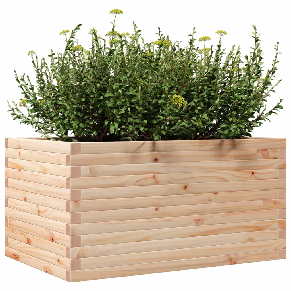 Plantenbak 90x60x45,5 cm massief groenhout