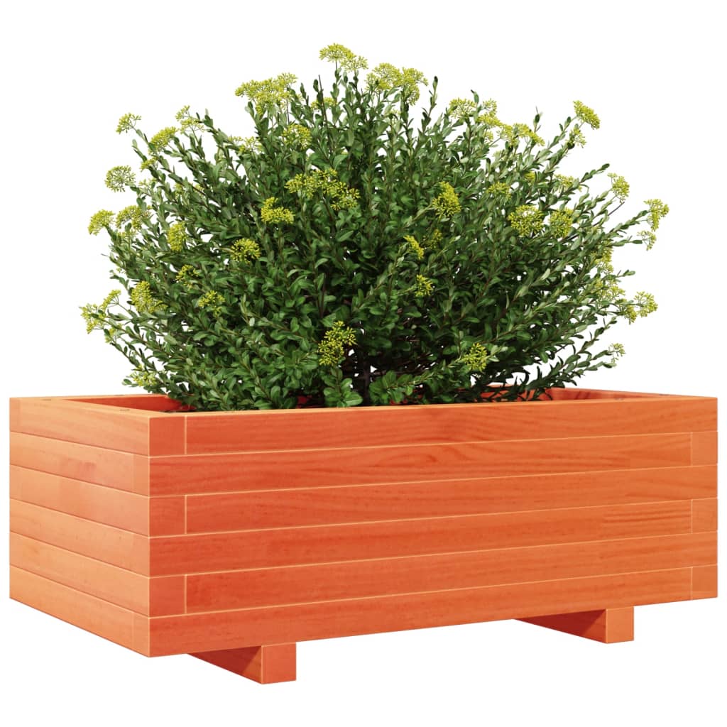 Plantenbak 70x40x26,5 cm massief grenenhout wasbruin