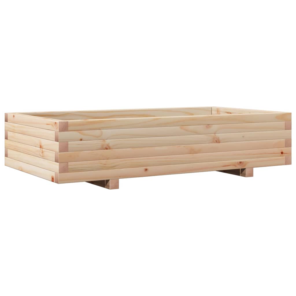 Plantenbak 110x60x26,5 cm massief groenhout