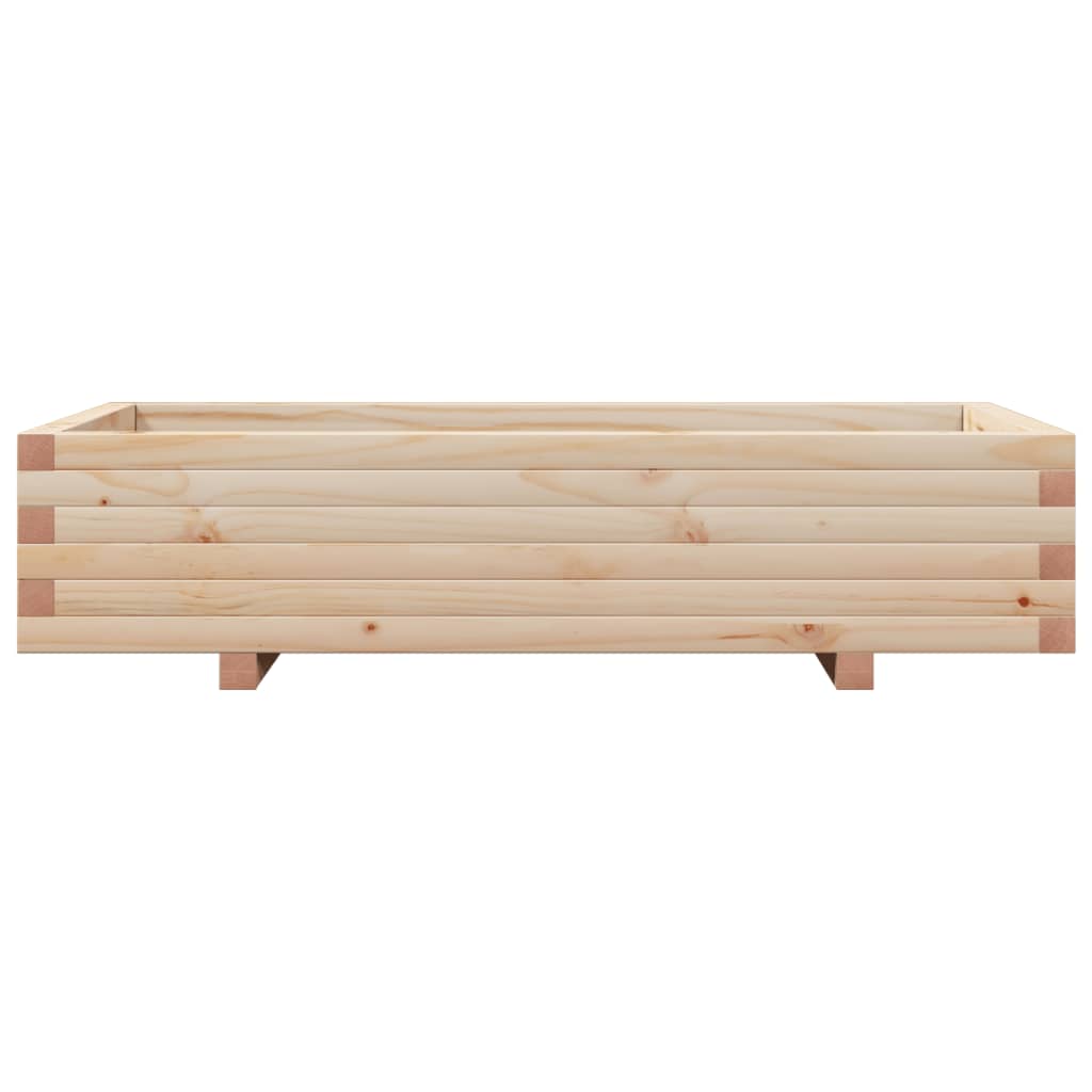 Plantenbak 110x60x26,5 cm massief groenhout